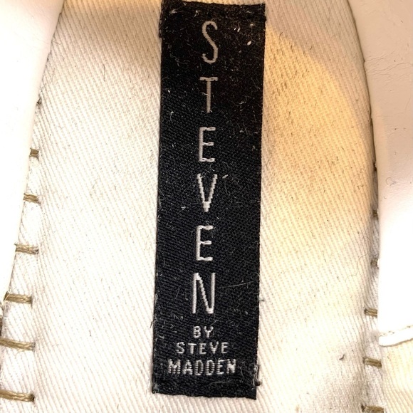 Steven Peck White Vegan Platform Espadrille Shoes - Picture 12 of 12